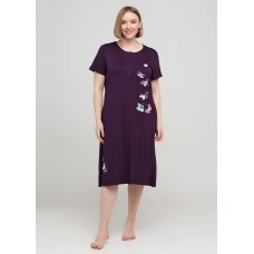 Фіолетова сукня Romeo Life XL,2XL,3XL,4XL однотонна 7115 -35